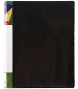 Папка пластиковая на 2-х кольцах Forpus толщина пластика 0,7 мм, черная