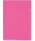 Папка-уголок пластиковая Economix толщина пластика 0,18 мм, розовая