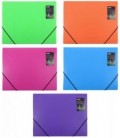 Папка пластиковая на резинке Colourplay толщина пластика 0,7 мм, ассорти