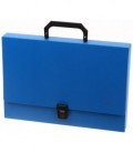Портфель пластиковый Standart 370*250*40 мм, синий