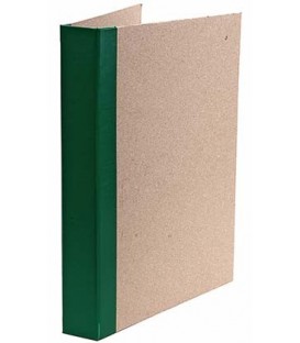 Папка архивная из картона со сшивателем (без шпагата) А4, ширина корешка 40 мм, плотность 1240 г/м2, зеленая