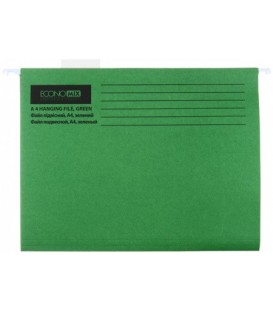 Папка подвесная для картотек Economix 310*240 мм, 345 мм, зеленая