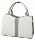 Сумка женская на плечо Cagia 330*220*120 мм, серая с белым