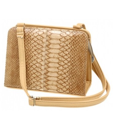 Сумка молодежная на плечо Cagia 230*170*100 мм, коричневая