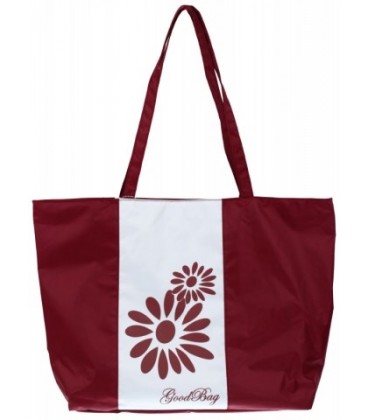 Сумка повседневная с ручками Good Bag 540*380*140 мм, бордовая с рисунком
