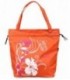 Сумка пляжная с ручками Cagia 420*430*180 мм, оранжевая с рисунком