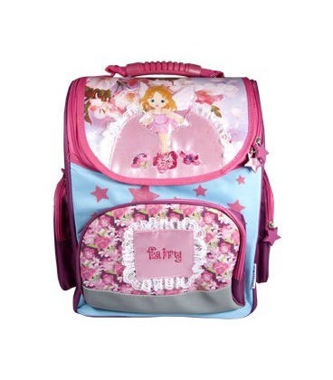 Ранец для средних классов Fairy 280*380*150 мм, фиолетовый + розовый