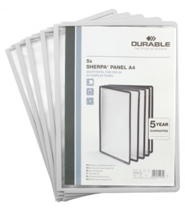 Демопанель в рамке Durable Sherpa серая (цена за 1 шт.)