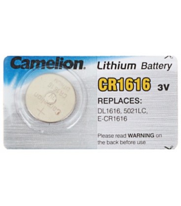 Батарейка литиевая дисковая Camelion Lithium CR1616, 3V