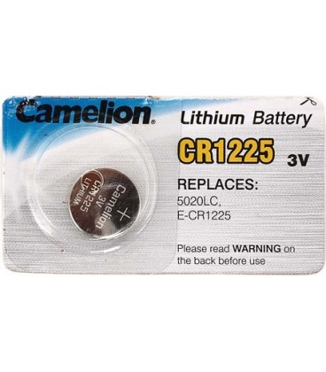 Батарейка литиевая дисковая Camelion Lithium CR1225, 3V