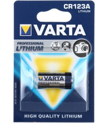 Батарейка литиевая Varta Lithium CR123A, 3V