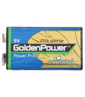 Батарейка щелочная GoldenPower Alkaline 6LR61, 9V
