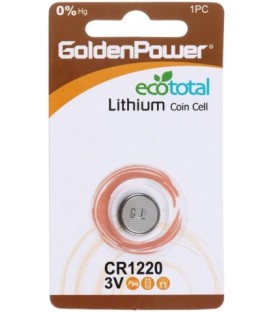 Батарейка литиевая GoldenPower Lithium CR1220, 3V