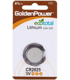 Батарейка литиевая GoldenPower Lithium CR2025, 3V