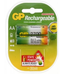 Аккумулятор GP AA, 1.2V, 2600 mAh (2 шт. в упаковке)