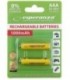 Аккумулятор Esperanza AAA, 1.2V, 1000 mAh (2 шт. в упаковке)