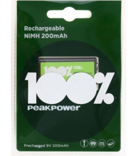 Аккумулятор Peakpower 9V, 200mAh