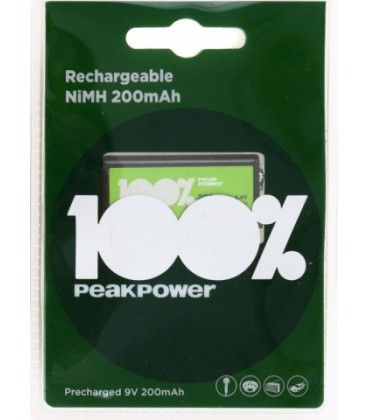 Аккумулятор Peakpower 9V, 200mAh