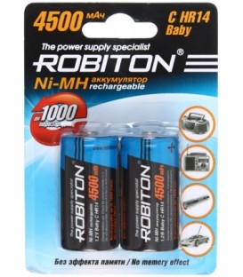Аккумулятор Robiton C, HR14, 1.2V, 4500 mAh (2 шт. в упаковке)