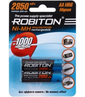 Аккумулятор Robiton AА, HR6, 1.2V, 2850 mAh (2 шт. в упаковке)