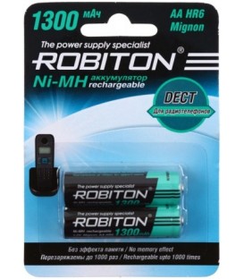 Аккумулятор Robiton AА, HR6, 1.2V, 1300 mAh (2 шт. в упаковке)