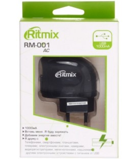 Зарядное устройство Ritmix RM-001 черное