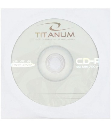 Компакт-диск CD-R Titanum 52х, 1 шт. в бумажном конверте