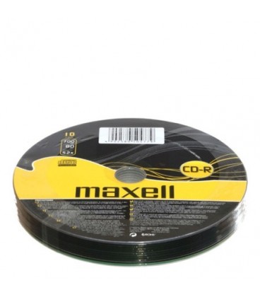 Компакт-диск CD-R Maxell 52x, 10 шт., в тубе