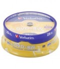 Компакт-диск DVD+RW Verbatim 4x, 25 шт. в тубе