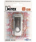 Флэш-накопитель Mirex Swivel 8Gb, корпус белый
