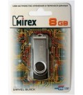 Флэш-накопитель Mirex Swivel 8Gb, корпус черный