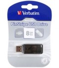 Флэш-накопитель Verbatim PinStripe 8Gb, корпус черный