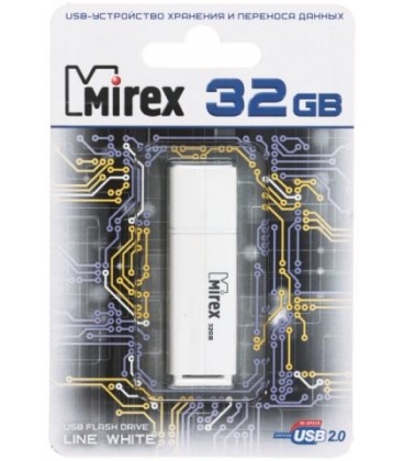 Флэш-накопитель Mirex Line 32Gb, корпус белый
