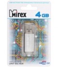 Флэш-накопитель Mirex Unit 4Gb, корпус серебристый