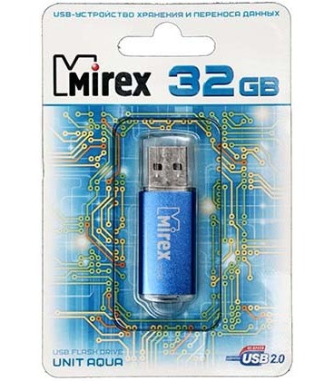 Флэш-накопитель Mirex Unit 32Gb, корпус синий