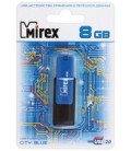 Флэш-накопитель Mirex City 8Gb, корпус черный с синим