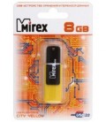 Флэш-накопитель Mirex City 8Gb, корпус черный с желтым