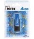 Флэш-накопитель Mirex City 4Gb, корпус черный с синим