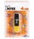 Флэш-накопитель Mirex City 4Gb, корпус черный с желтым