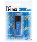 Флэш-накопитель Mirex City 32Gb, корпус черный с синим