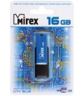 Флэш-накопитель Mirex City 16Gb, корпус черный с синим