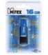 Флэш-накопитель Mirex City 16Gb, корпус черный с синим