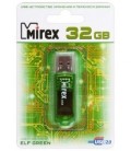 Флэш-накопитель Mirex Elf 32Gb, USB 2.0, корпус прозрачно-зеленый