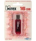 Флэш-накопитель Mirex Elf 16Gb, USB 2.0, корпус прозрачно-красный