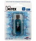 Флэш-накопитель Mirex Elf 8Gb, USB 2.0, корпус прозрачно-синий