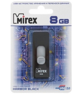 Флэш-накопитель Mirex Harbor 8Gb, корпус черный
