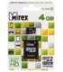 Карта памяти micro Mirex class 10 micro SDНС, class 10, 4Gb + переходник на SD