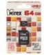 Карта памяти micro Mirex class 10 micro SDНС, class 10, 64Gb + переходник на SD