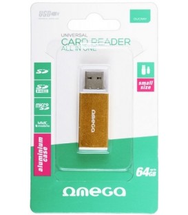 Карт-ридер Omega OUCRAY золотистый