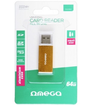 Карт-ридер Omega OUCRAY золотистый
